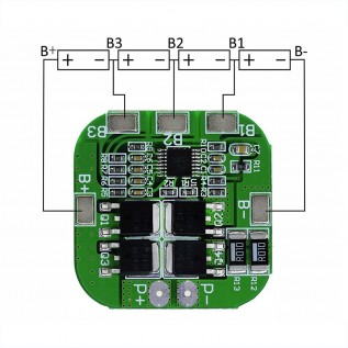 PCB (BMS) 4S 20А контроллер