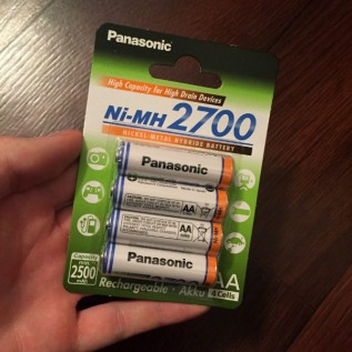 Panasonic AA 2700mAh в блистере 4шт